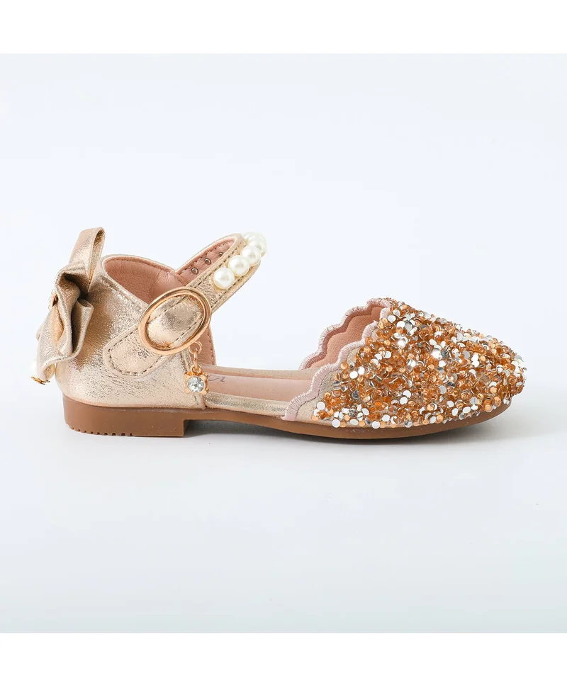 مارك وميا مارك وميا أحذية حفلات مزينة باللؤلؤ - وردي